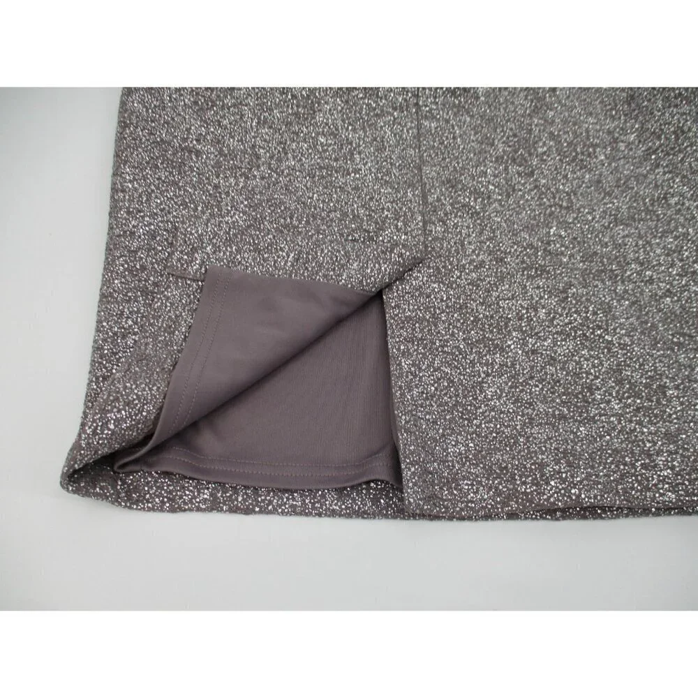 Eliza J Womens Dress 2 Silver Gray Purple Ladies Embellished Wedding Dressy New